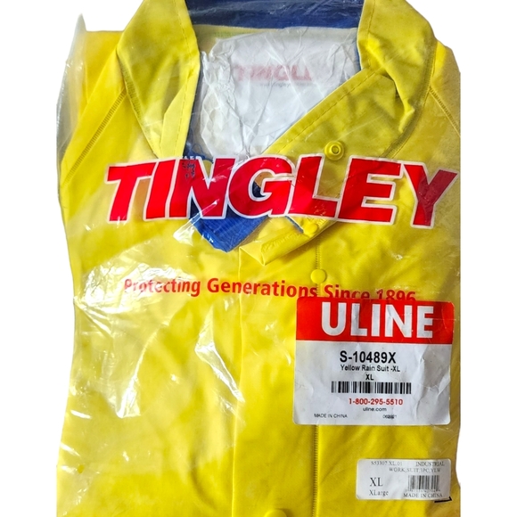 NWT - Yellow Industrial Rain Suit - XL - 3 Piece - Picture 4 of 11